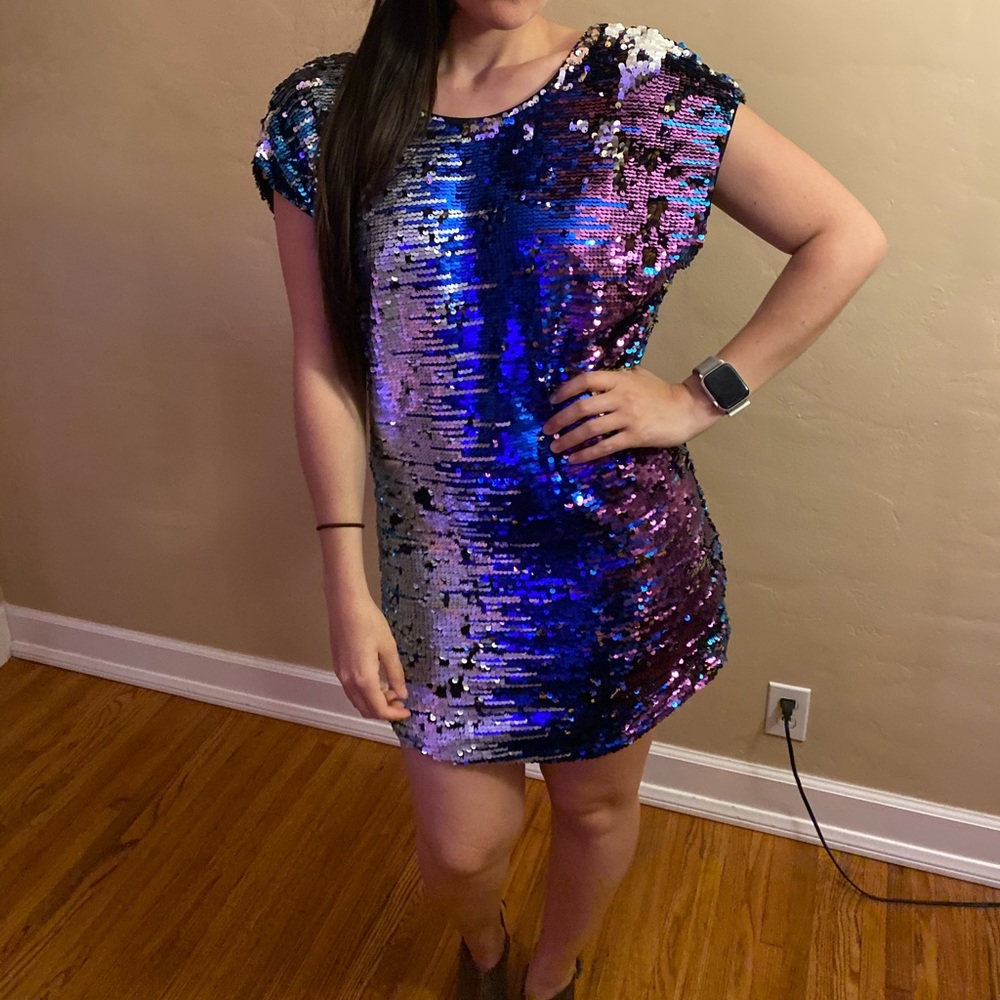 Staring at Stars Mini Sequins Party Dress
